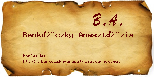 Benkóczky Anasztázia névjegykártya